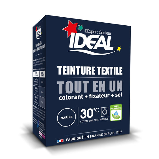 Teinture Textile Marine IDEAL la boite de 230g
