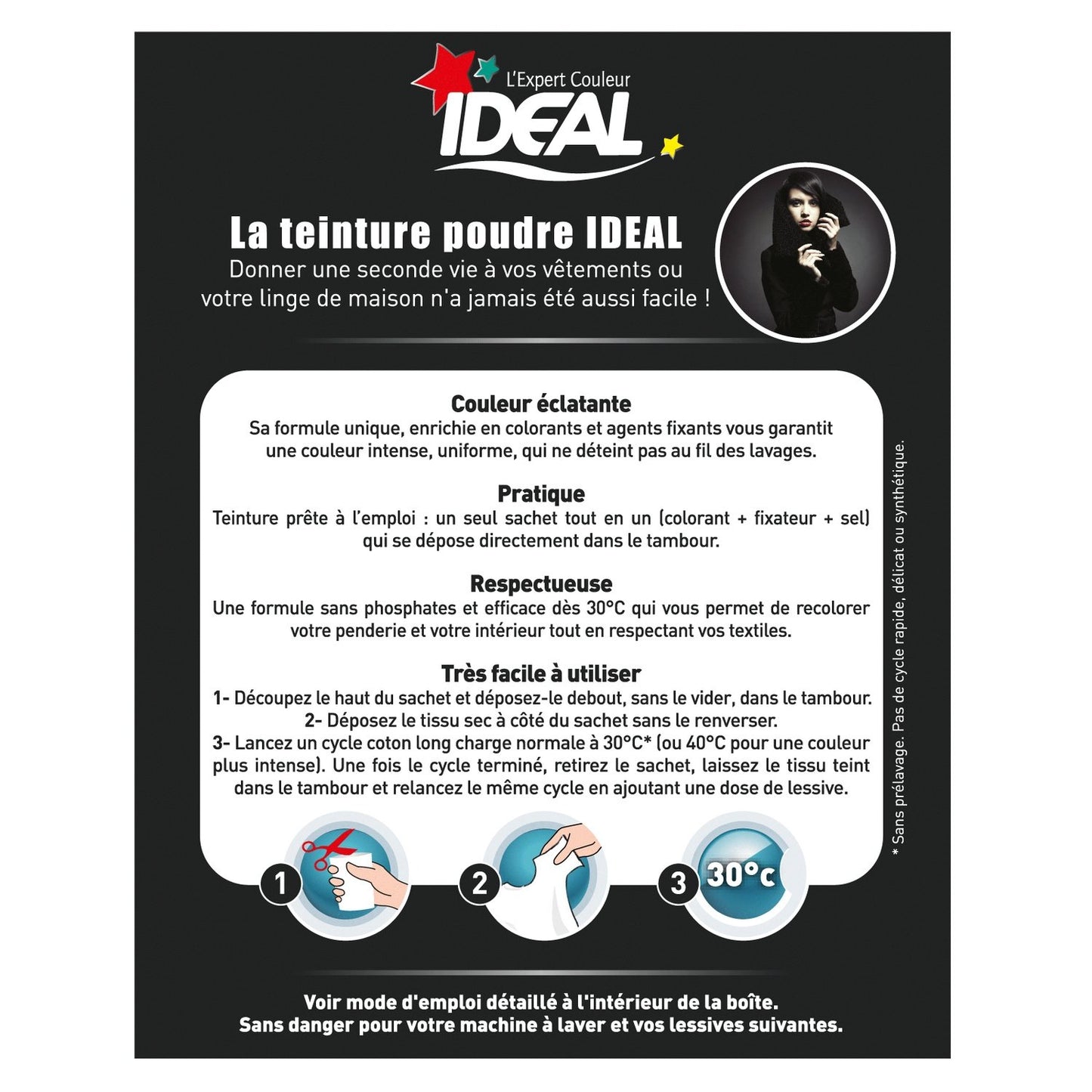 IDEAL Black Textile Dye