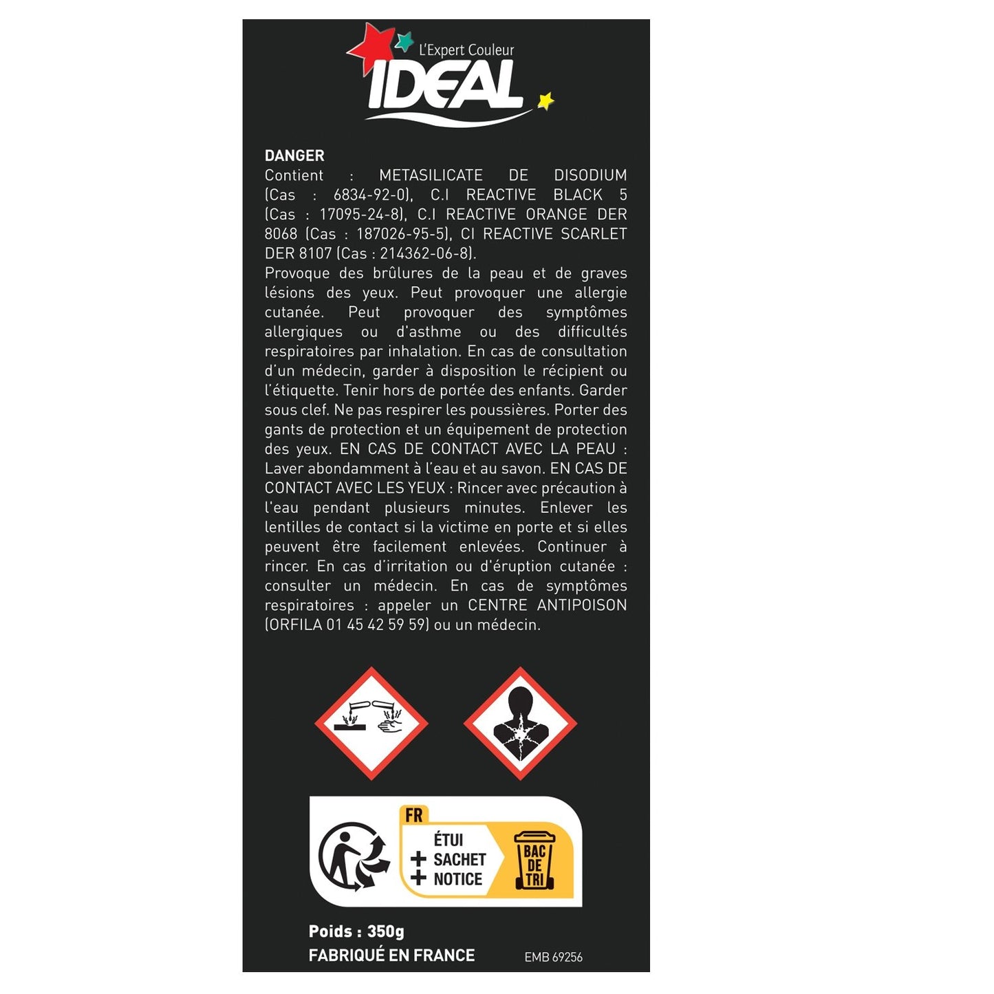 IDEAL Black Textile Dye