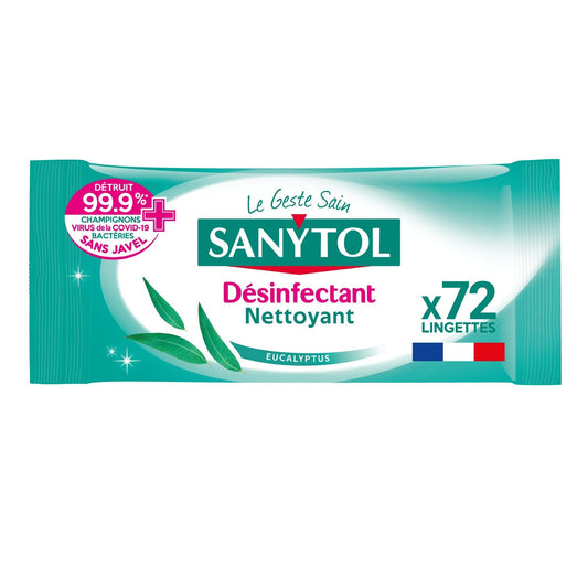 SANYTOL Eucalyptus Multi-Purpose Disinfectant Wipes
