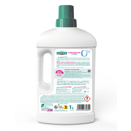 SANYTOL 0% Fragrance, Colorant and Preservative Free Laundry Disinfectant