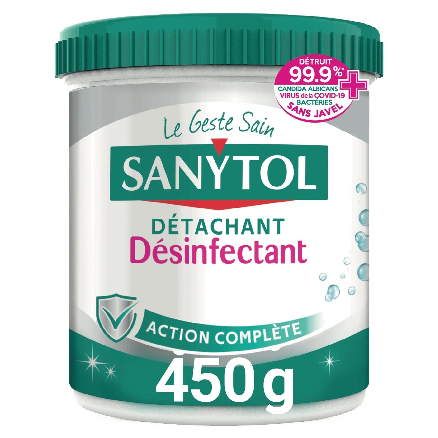 Détachant Désinfectant/poudre SANYTOL le pot de 450 g