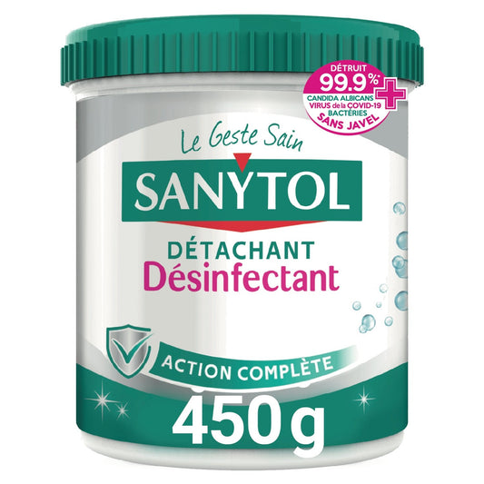 Détachant Désinfectant/poudre SANYTOL le pot de 450 g