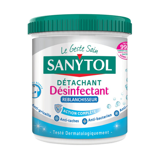 Détachant Désinfectant Blanchisseur SANYTOL le pot de 450 g