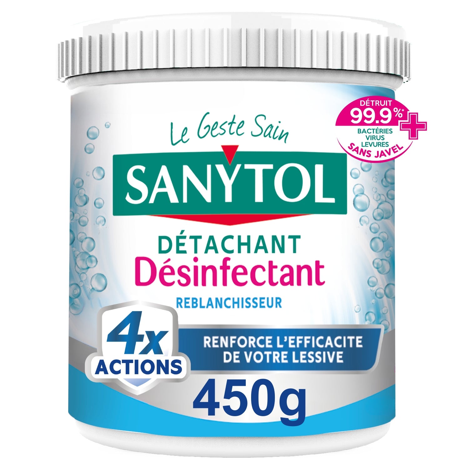 Poudre Détachante Désinfectante Blanchissante 4 Actions SANYTOL 