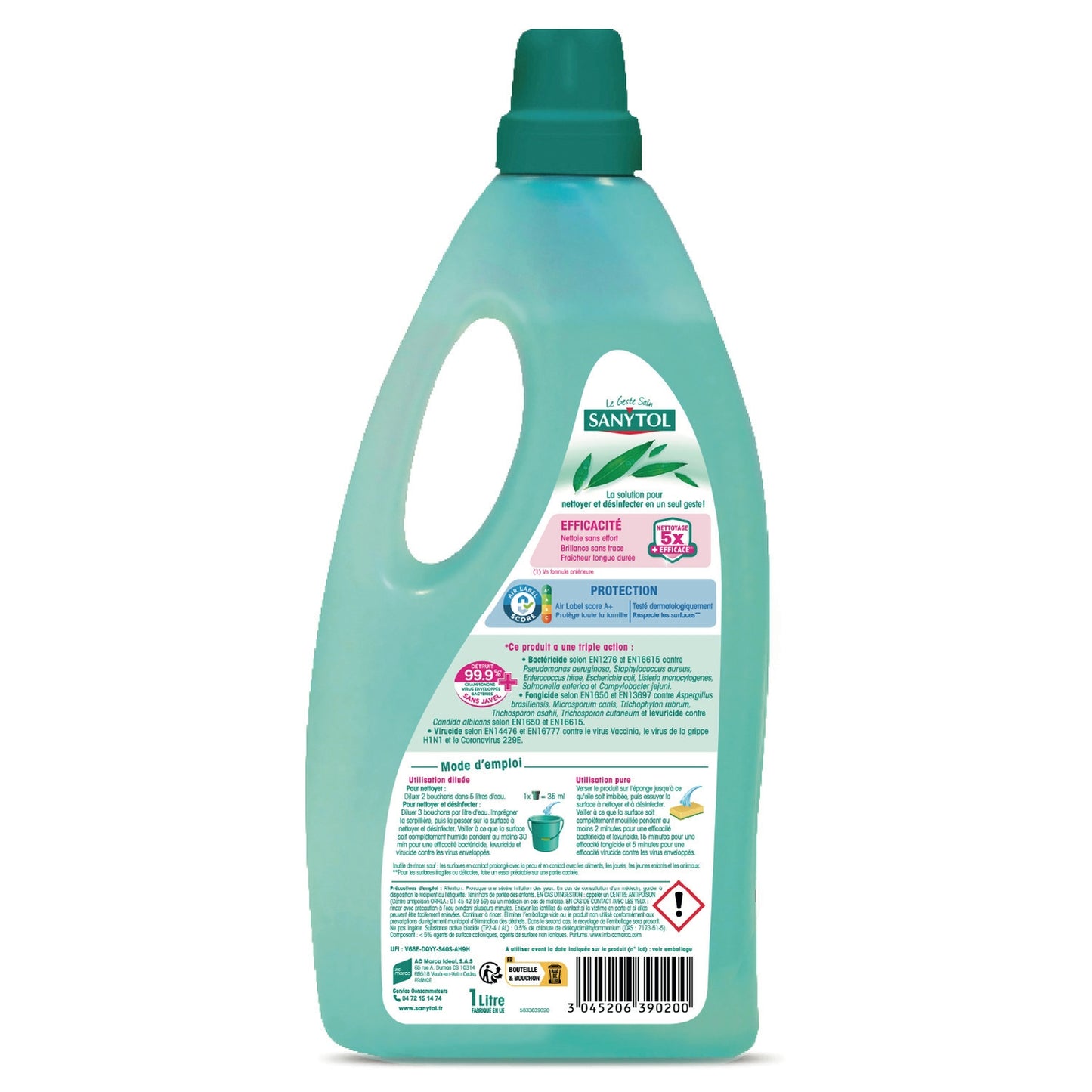 Nettoyant ménager Multi-Surfaces Désinfectant Eucalyptus SANYTOL 