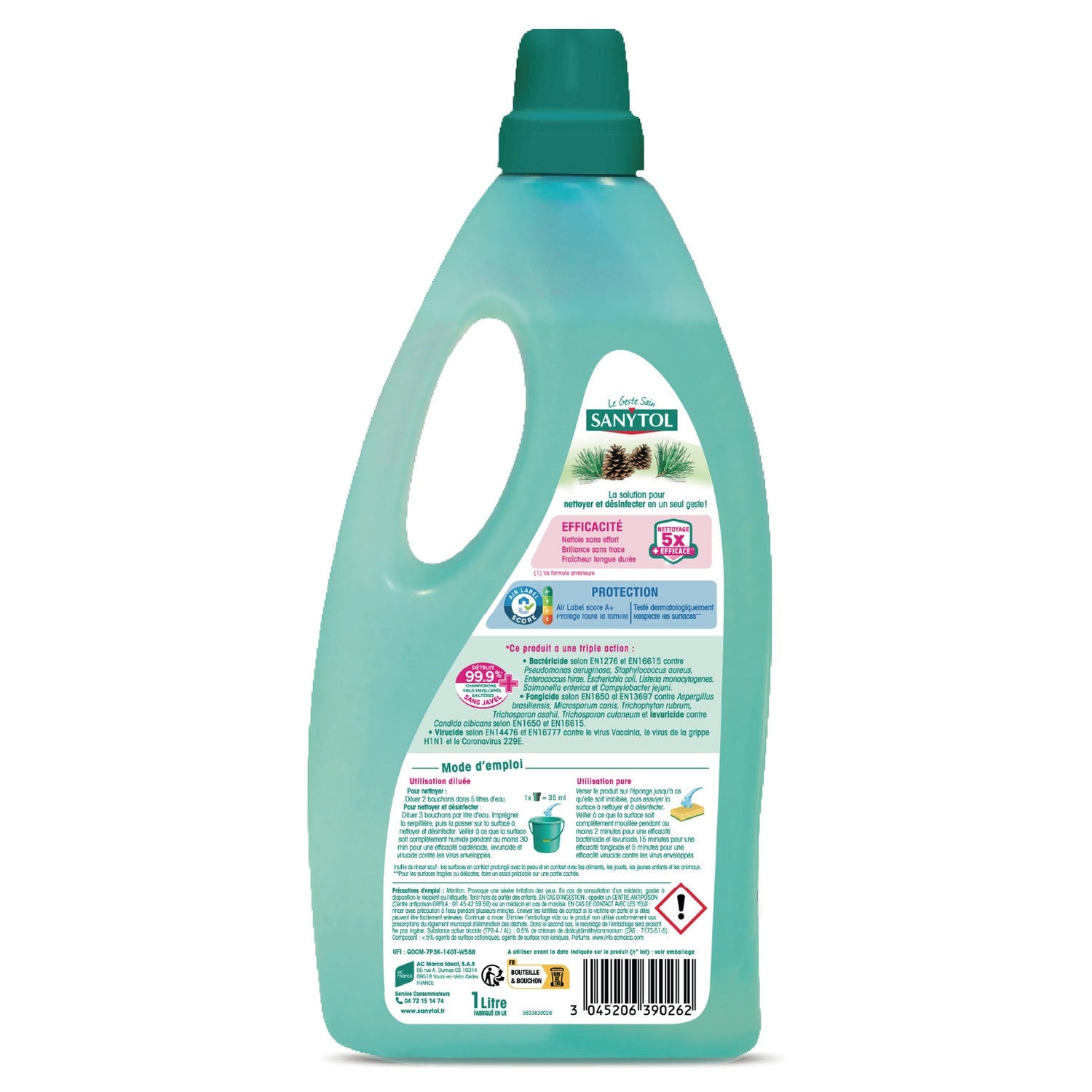 Nettoyant Ménager Multi-Surfaces Désinfectant Pin SANYTOL 