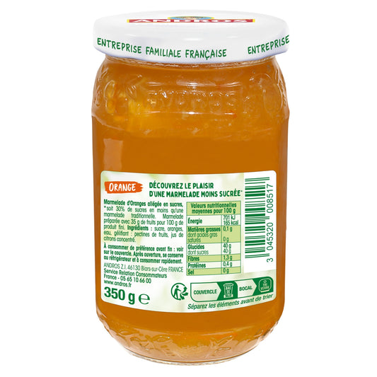 ANDROS Reduced Sugar Orange Marmalade