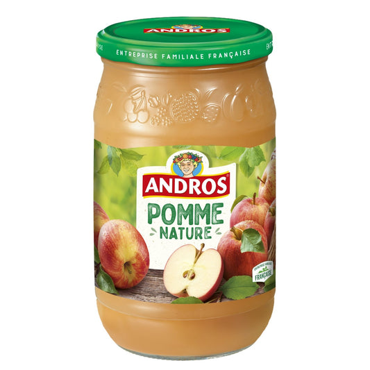 Compote Pomme Nature ANDROS le bocal de 750 g