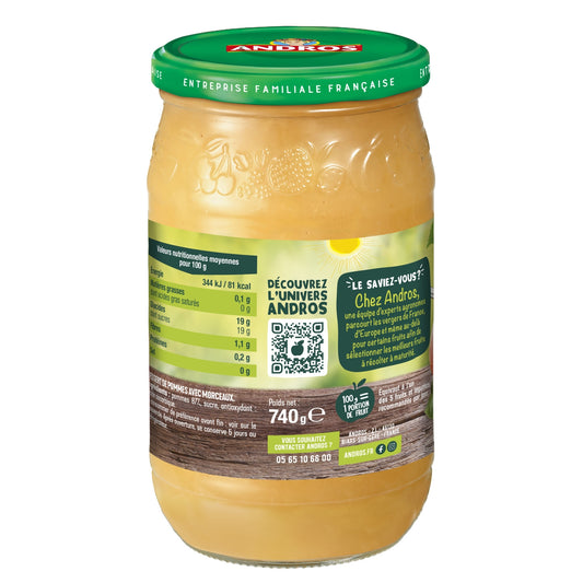 Compote Pommes Morceaux ANDROS