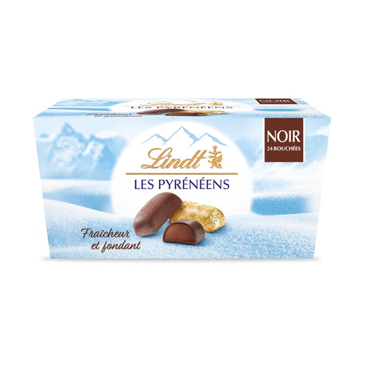 Bouchées de Chocolat Noir, Pyrénéens LINDT - Gamme de Noël 2025 la boite de 175g