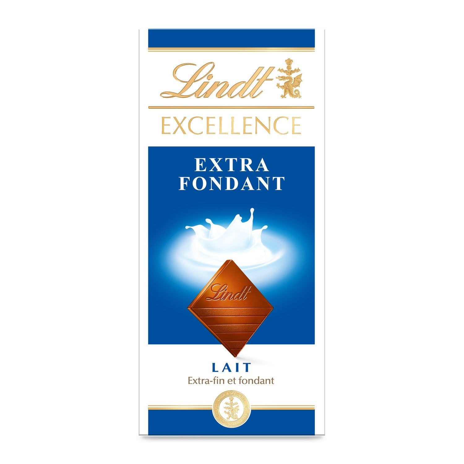 Tablette de Chocolat Lait Excellence LINDT La tablette de 100g