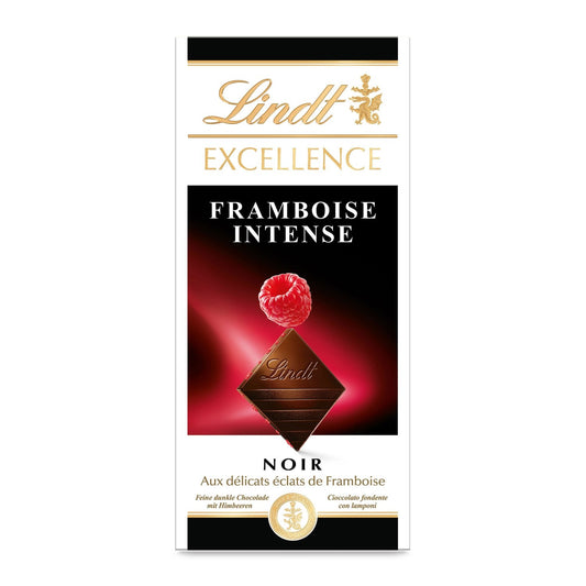 Tablette de Chocolat Noir Excellence Framboise LINDT La tablette de 100g