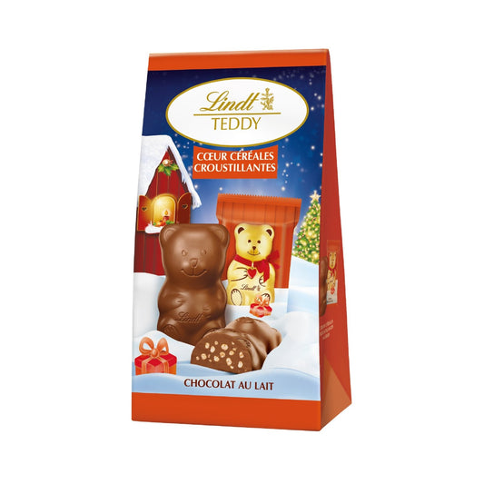 Guimauves Chocolat Lait Coeur Céréales Croustillantes LINDT - Gamme de Noël 2025 le moulage de 137g