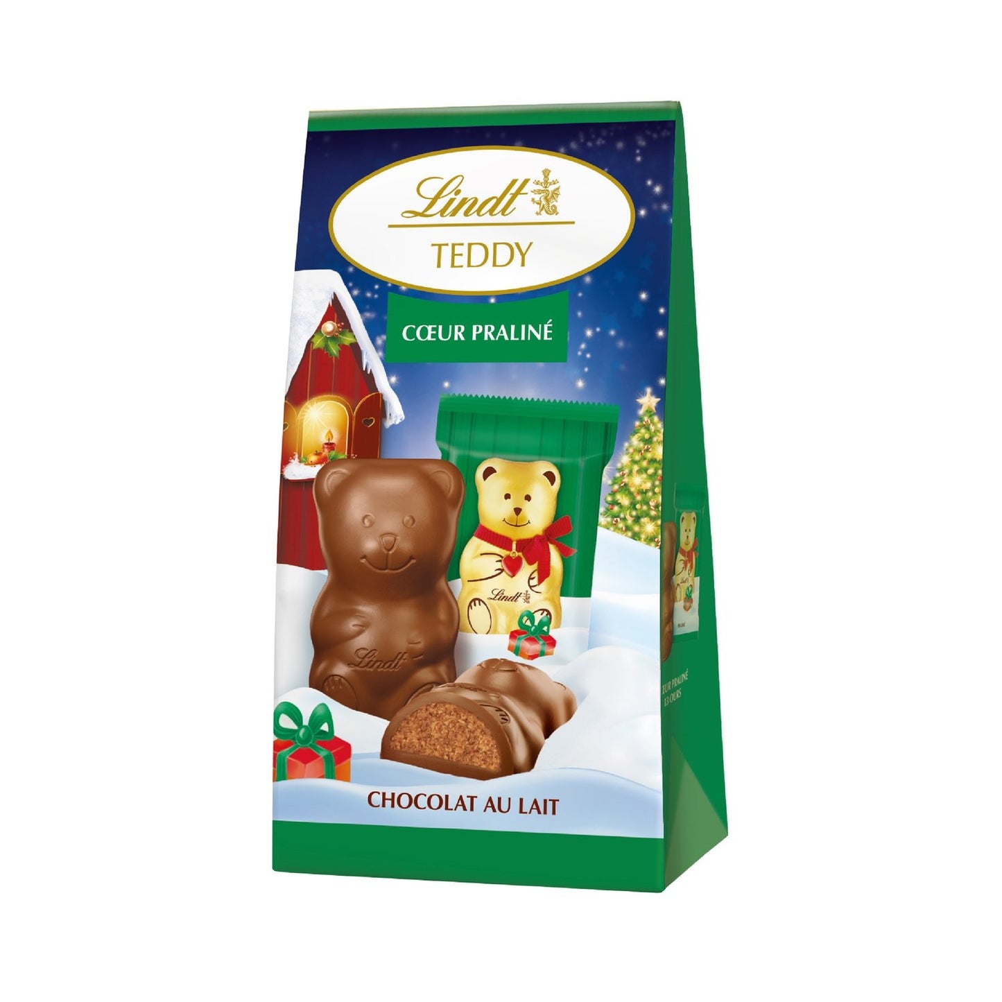 Guimauves Chocolat Lait Coeur Praliné LINDT - Gamme de Noël 2025 le moulage de 137g