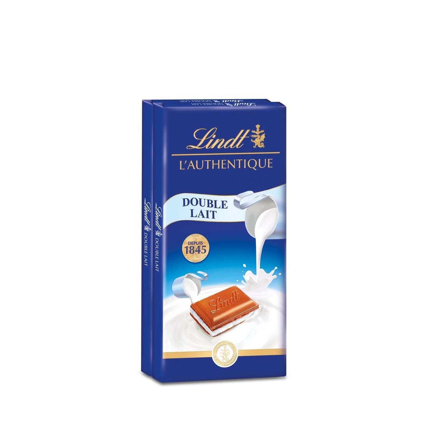 Tablette de Chocolat Lait L'authentique Double Lait LINDT 