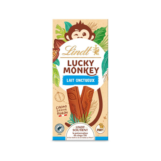 Barres Chocolatées Lait LINDT la tablette de 100g