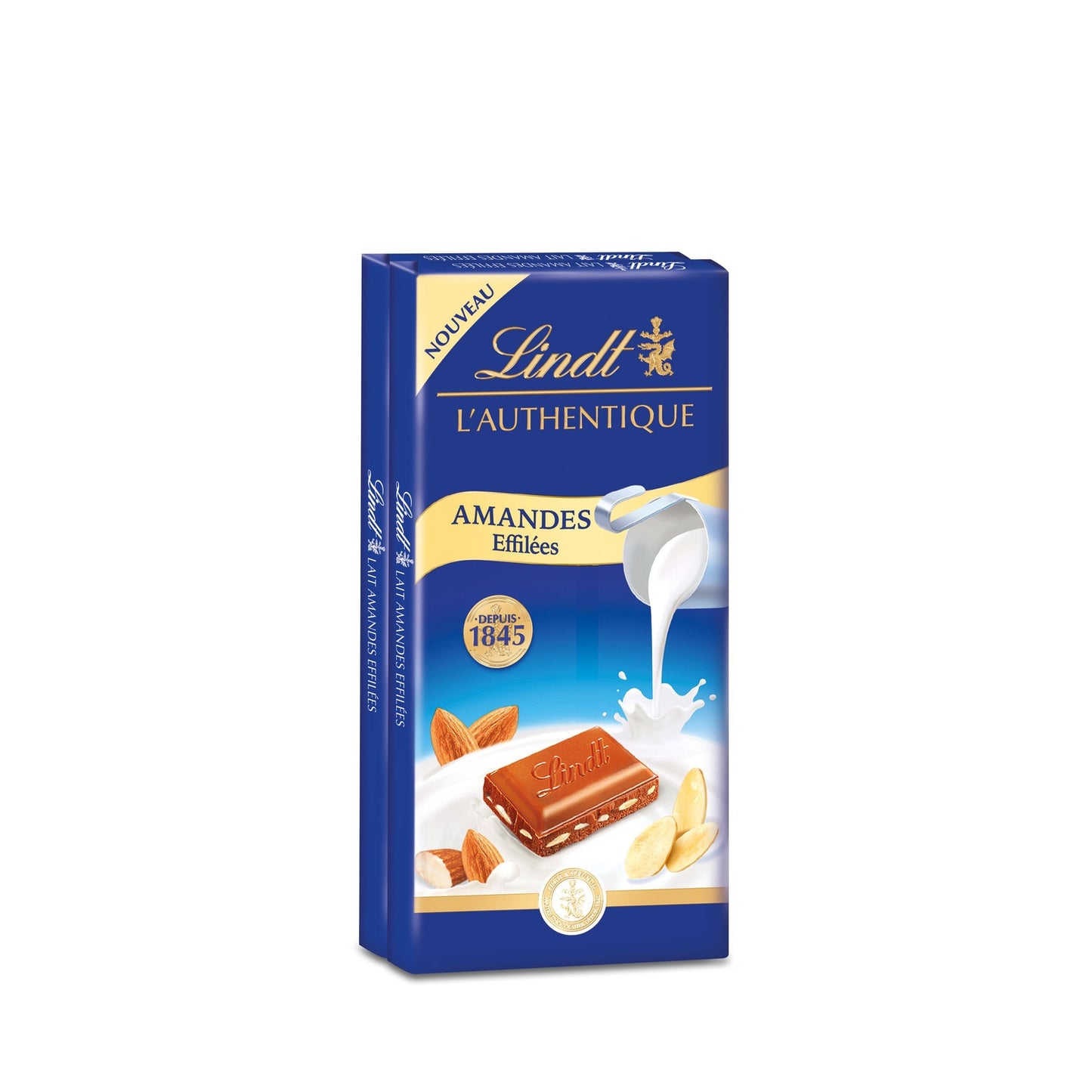 Tablette de Chocolat au Lait Amandes Effilées LINDT 