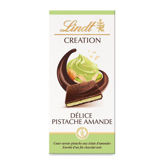 Tablette de Chocolat Noir Délice Pistache LINDT CREATION La tablette de 150g