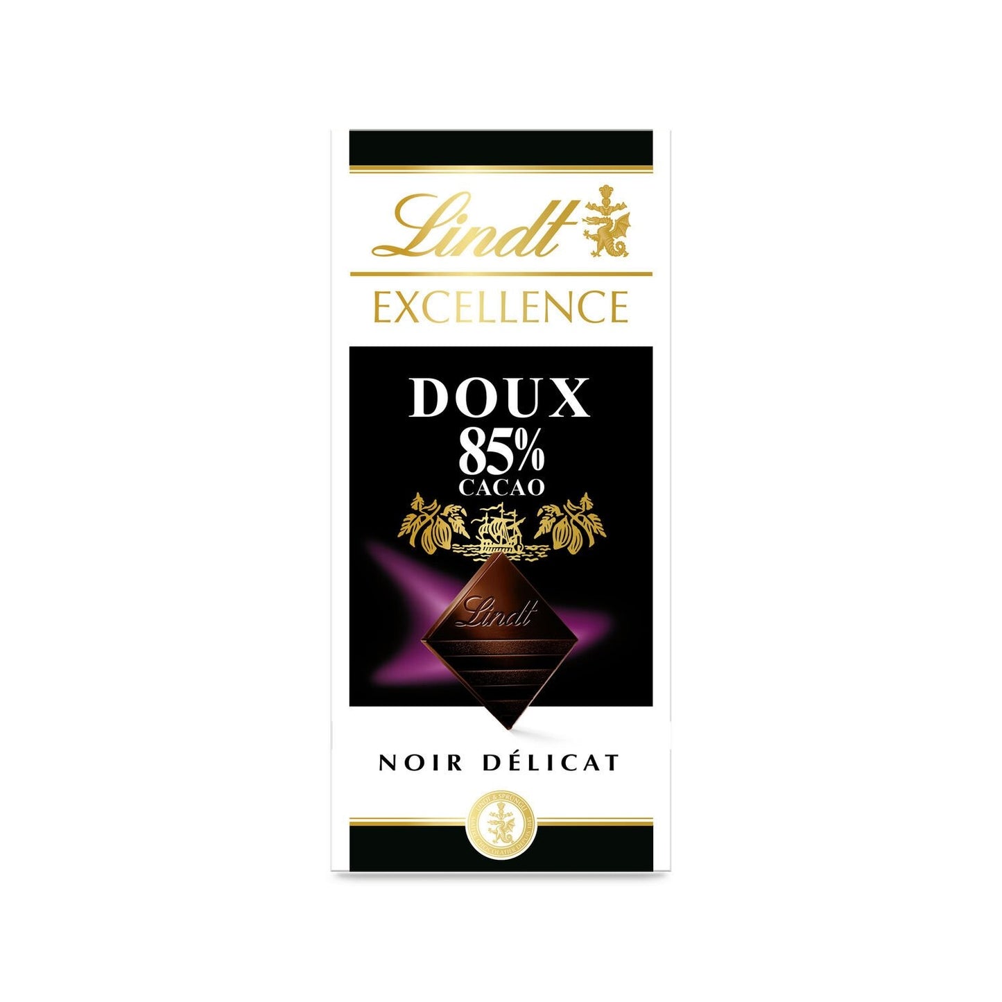 LINDT Excellence 85% Delicate Dark Chocolate Bar