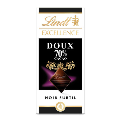 LINDT Excellence 70% Dark Chocolate Bar