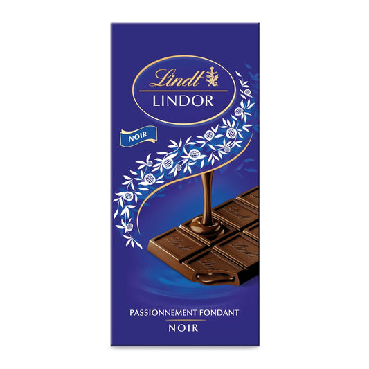 Tablette de Chocolat Noir Lindor LINDT La tablette de 150g