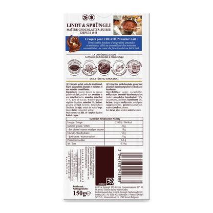 LINDT Rocher Creation Milk Chocolate Bar