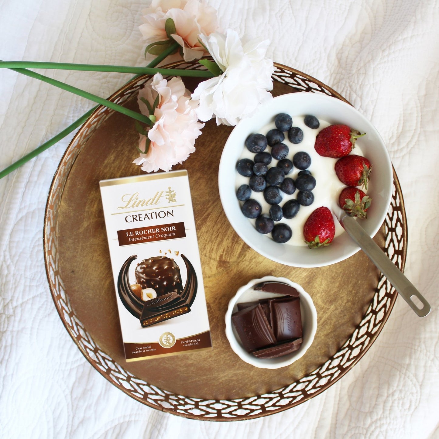LINDT Rocher Creation Dark Chocolate Bar