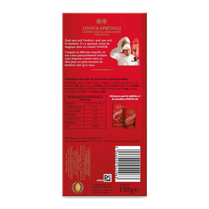 LINDT LINDOR Milk Chocolate Bar