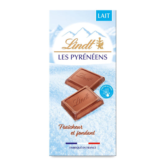 Tablette de Chocolat Lait les Pyrénéens LINDT La tablette de 150g