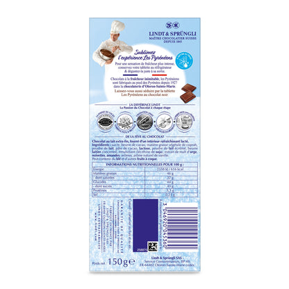 LINDT Pyrenees Milk Chocolate Bar