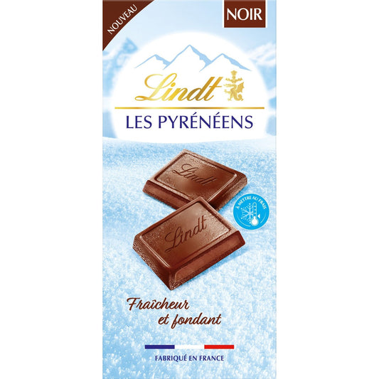 Tablette de Chocolat Noir les Pyrénéens LINDT La tablette de 150g