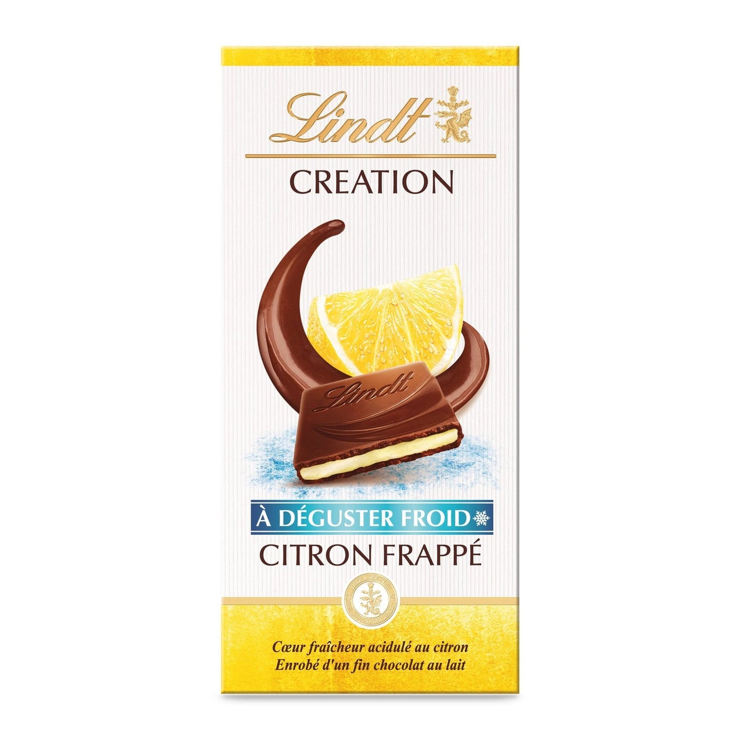 Lindt Lemon Frappé Creation Milk Chocolate Bar