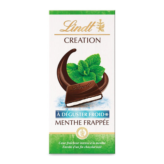 Tablette de Chocolat Noir Création Menthe Frappée LINDT La tablette de 150g
