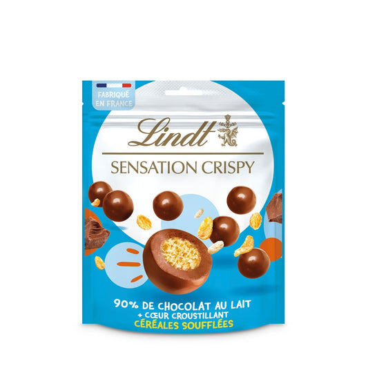 Billes Chocolats Lait Crispy LINDT Sachet de 140g