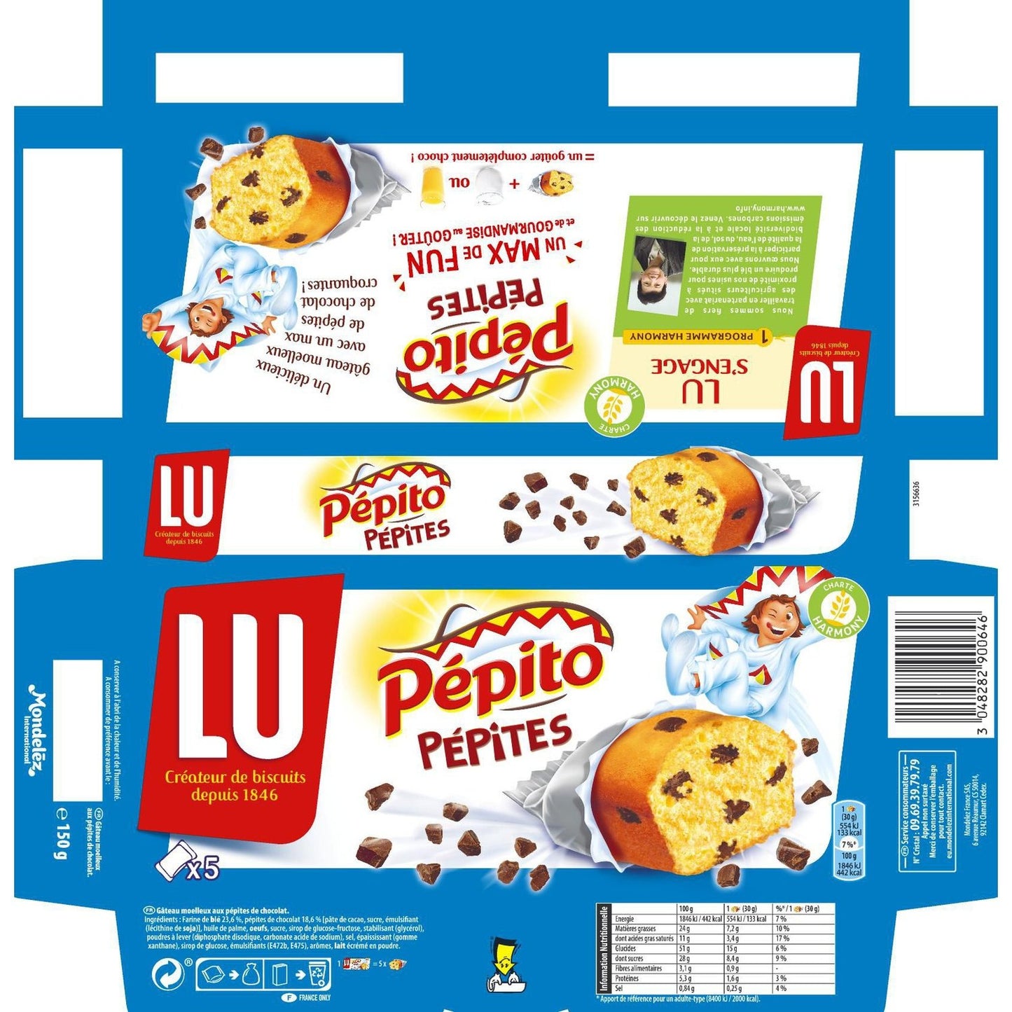 Gâteaux aux Pépites de Chocolat Pepito LU