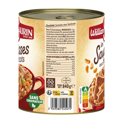 Family Dish Sausages with Beans WILLIAM SAURIN
