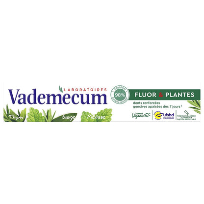 VADEMECUM Fluoride &amp; Plant Toothpaste