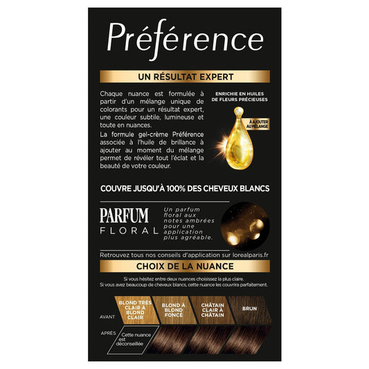 Permanent Hair Color 4.0 Tahiti Chestnut PREFERENCE