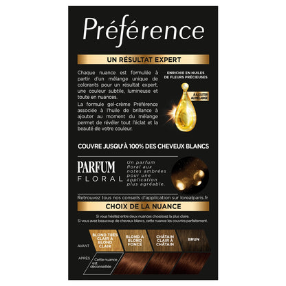Coloration Permanente 5. 25 Antigua Châtain Glacé Brillance Haute Intensité Préférence L'OREAL PARIS