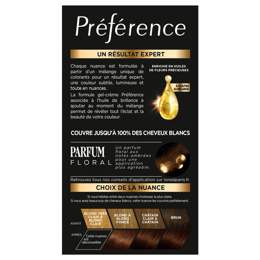 Coloration Permanente 5. 25 Antigua Châtain Glacé Brillance Haute Intensité Préférence L'OREAL PARIS