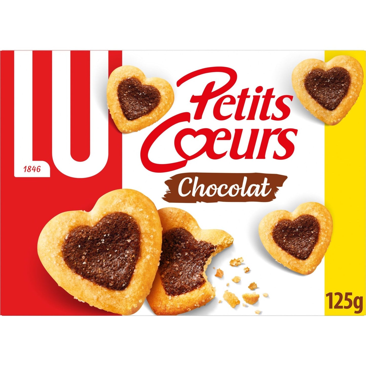 LU Little Hearts Chocolate Puff Pastry Biscuits