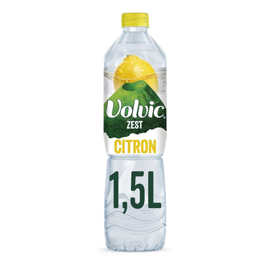 Eau Plate Aromatisée Citron Zest VOLVIC la bouteille d'1,5L