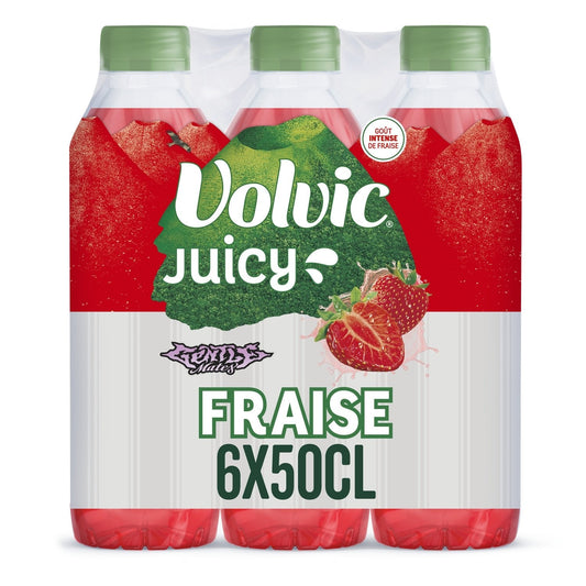 [ANTI-GASPILLAGE] Eau Plate Aromatisée Fraise Juicy VOLVIC - Date de durabilité minimale : 10/01/2026