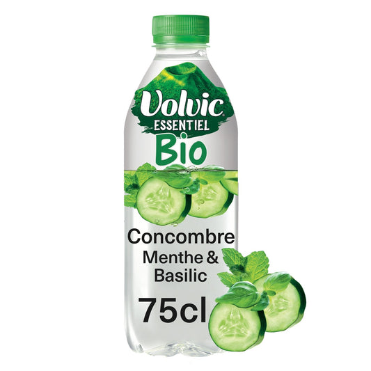 VOLVIC Organic Cucumber Mint Basil Flavored Water