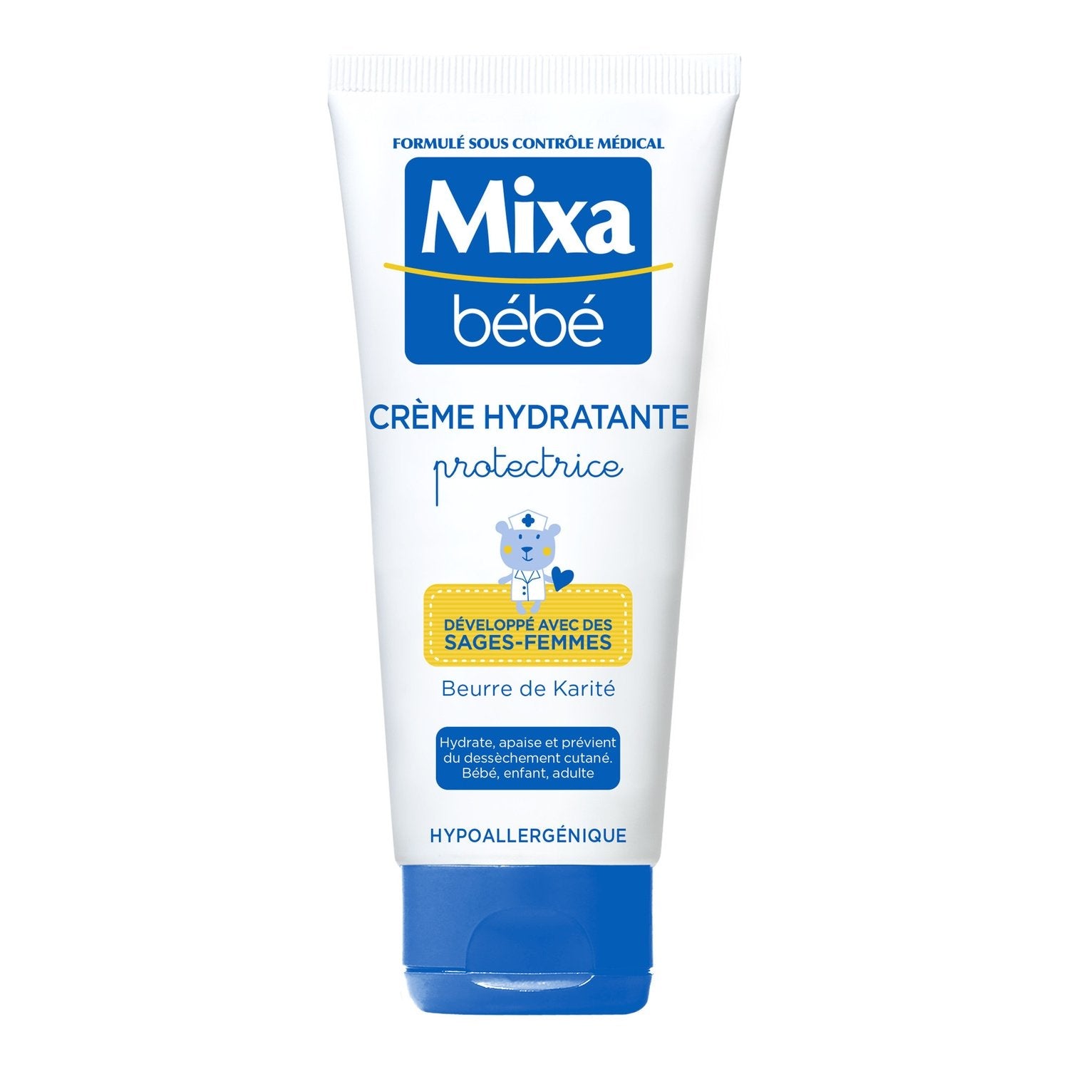 Crème Bébé Hydratante Protectrice Corps MIXA BEBE le tube 100mL