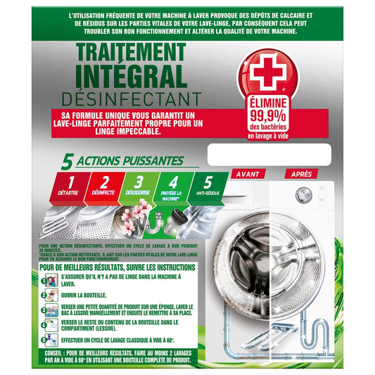 Descaler, Complete Cleaner, Disinfectant for Washing Machines X2 DESTOP