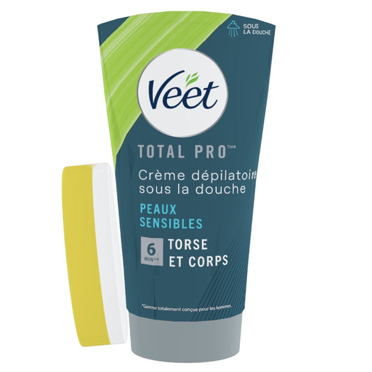 Crème Dépilatoire Sous la Douche Men  Peaux Sensibles VEET