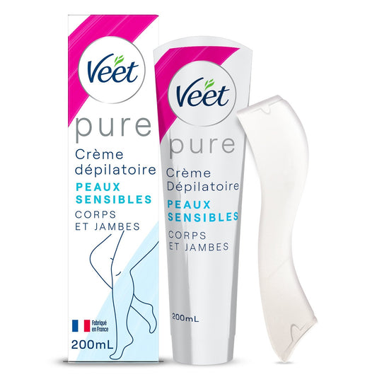 Crème Dépilatoire Corps et Jambes Peau Sensible Vitamine E Aloe Vera VEET