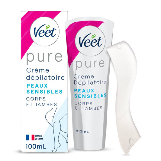 Crème Dépilatoire Peau Sensible Vitamine E Aloe Vera VEET le tube de 100mL